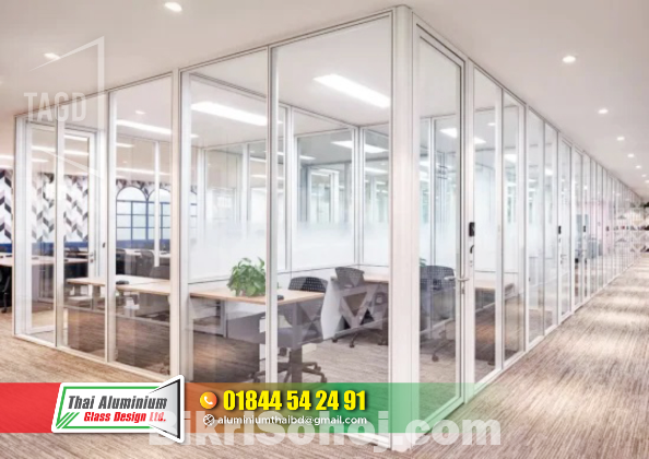 Interior Office Glass Partitions.